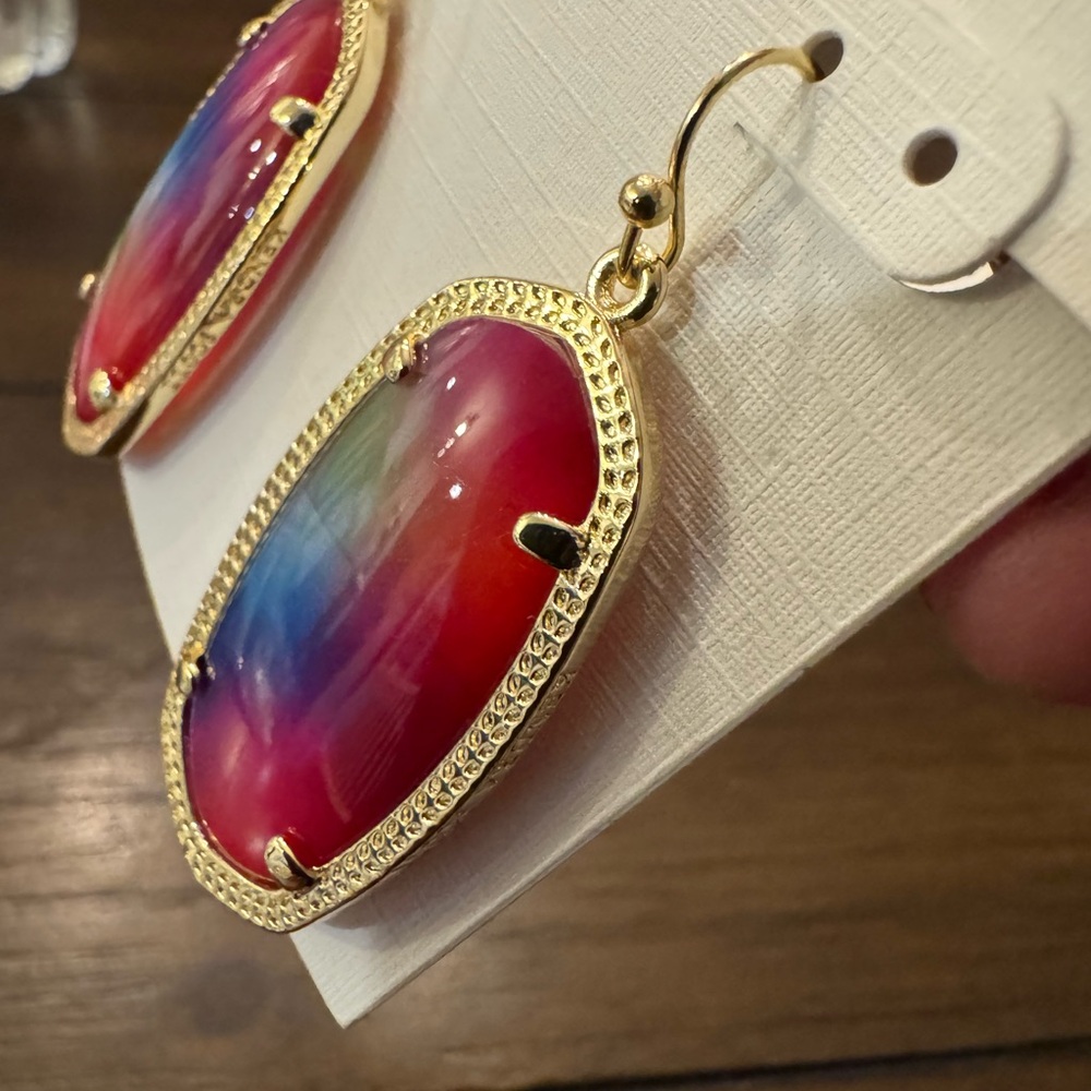 Kendra Scott Multicolor Gold Earrings - Picture 7 of 7
